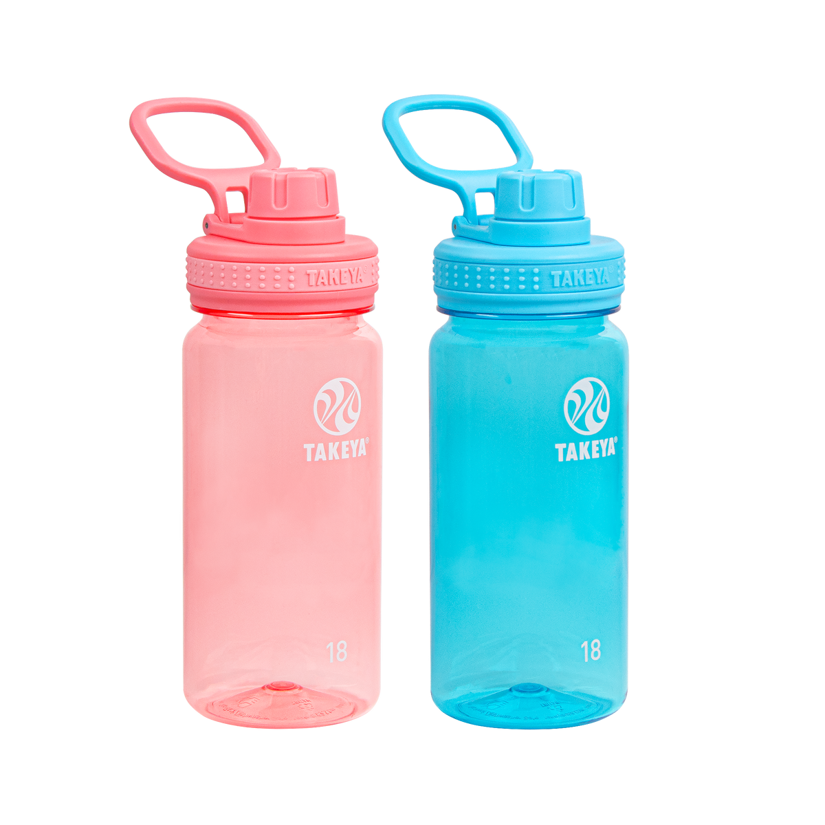 tritan-water-bottle-bundle-with-spout-lid-2-pack-t4 51475-Tritan-Spout-18-2pk-FlutterPink-BreezyBlue-Front_1.png