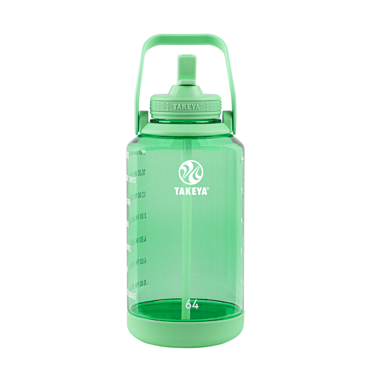 tritan-motivational-water-bottle-with-straw-lid-y2 54101-Tritan-Straw-Motivational-64-PistactioGreen-front.png
