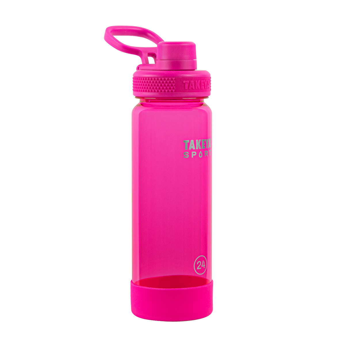 tritan-sport-water-bottle-with-spout-lid-e4 51671-TKS-Tritan-Spout-24-PinkSweep-frontangle.png
