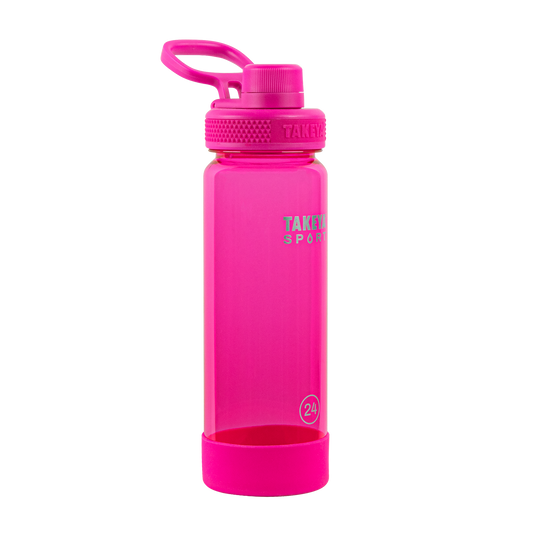 tritan-sport-water-bottle-with-spout-lid-e4 51671-TKS-Tritan-Spout-24-PinkSweep-frontangle.png