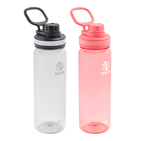 tritan-water-bottle-bundle-with-spout-lid-2-pack-y4 51689-Tritan-Spout-24-2pk-Clear-FlutterPink-angle_2e2a67e8-7240-4517-90e1-85605eacf4b2.png