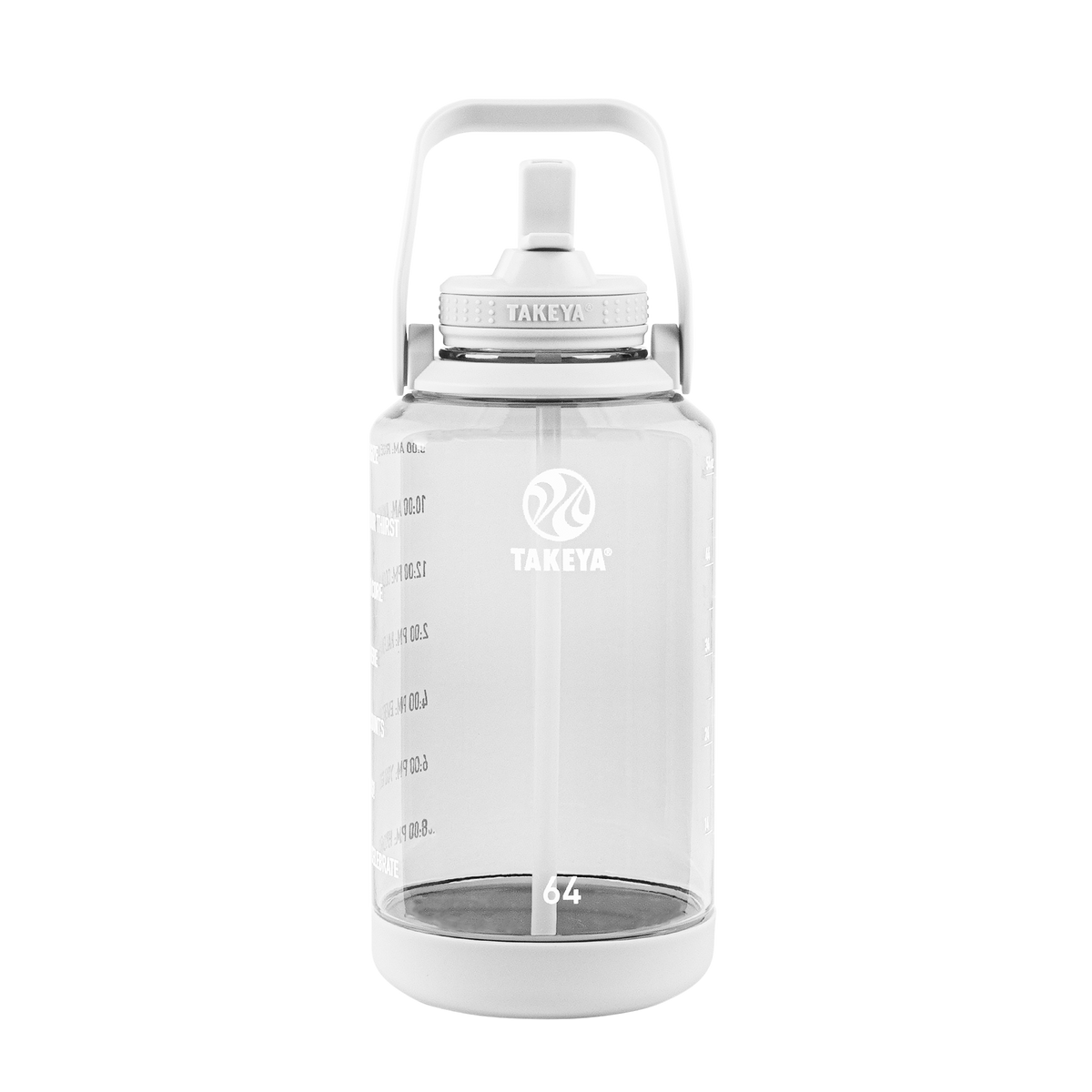 tritan-motivational-water-bottle-with-straw-lid-y2 54142-Tritan-Straw-Motivational-64-WhiteCloud-front.png