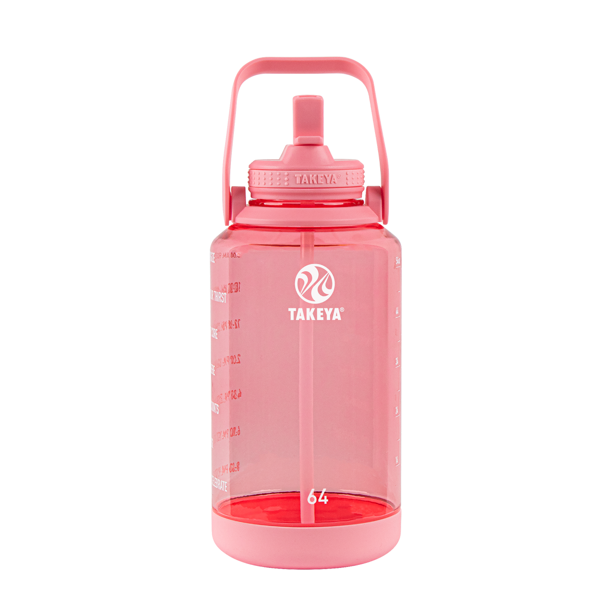 tritan-motivational-water-bottle-with-straw-lid-y2 54143-Tritan-Straw-Motivational-64-FlutterPink-front.png